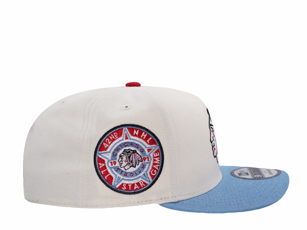 New Era Chicago Blackhawks All Star Game 1991 Chrome Two Tone Edition 9Fifty A Frame Snapback Cap