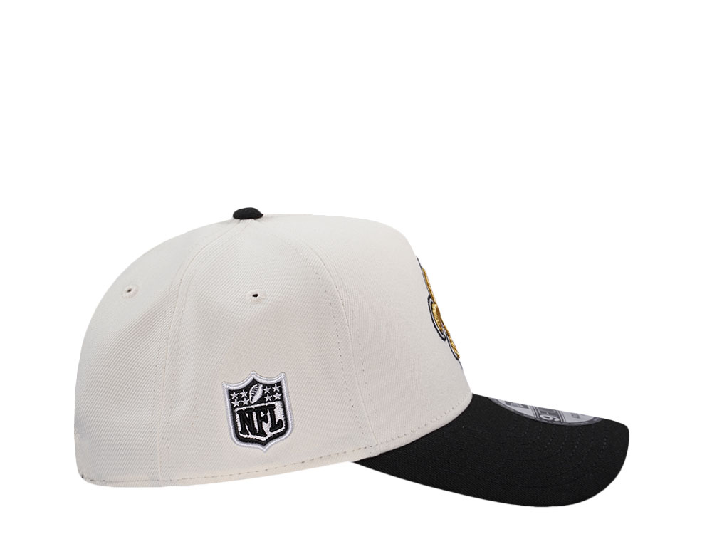 New Era New Orleans Saints Classic Chrome Two Tone Edition 9Forty A Frame Snapback Cap