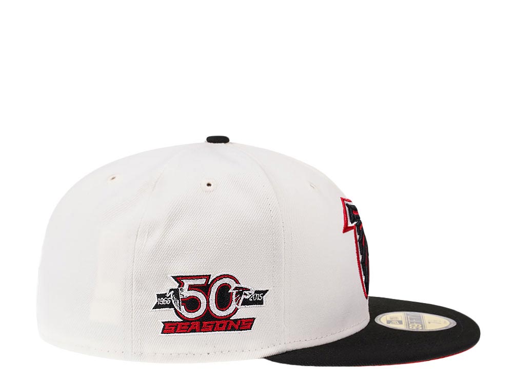New Era Atlanta Falcons 50th Anniversary Cream Dome Edition 59Fifty Fitted Cap