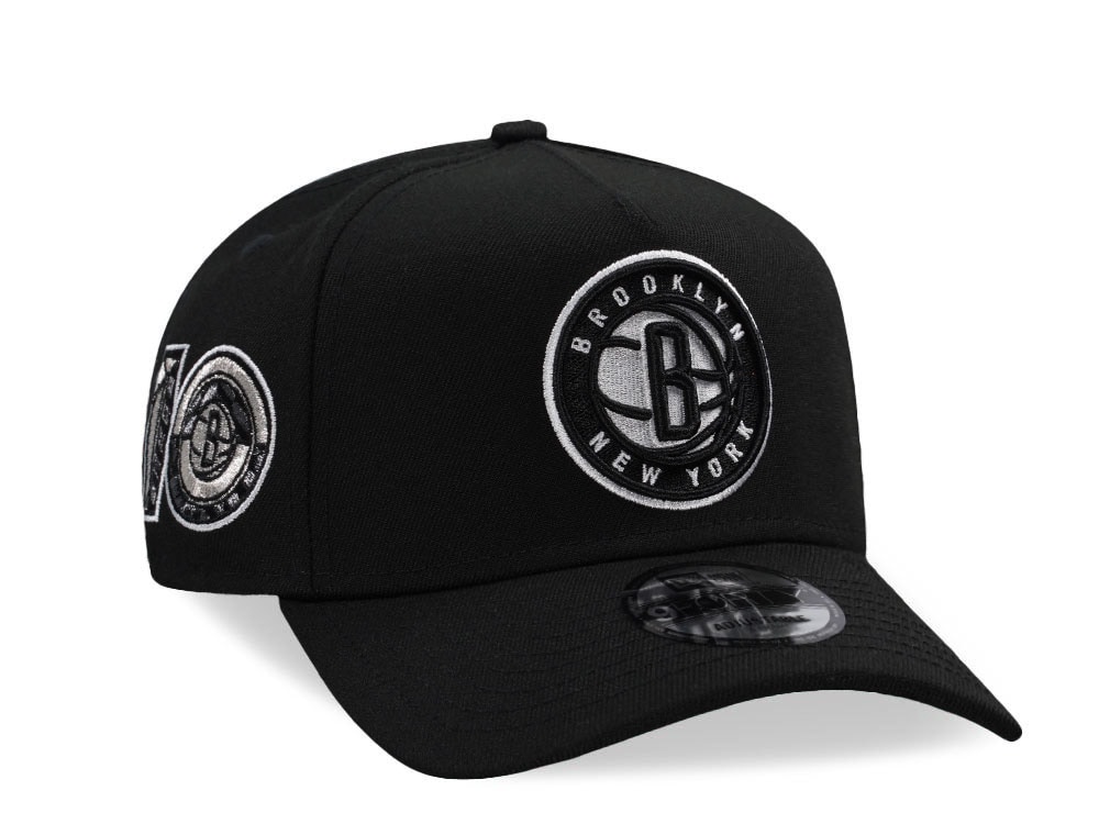 New Era Brooklyn Nets 10 Anniversary Black Prime Edition 9Forty A Frame Snapback Cap