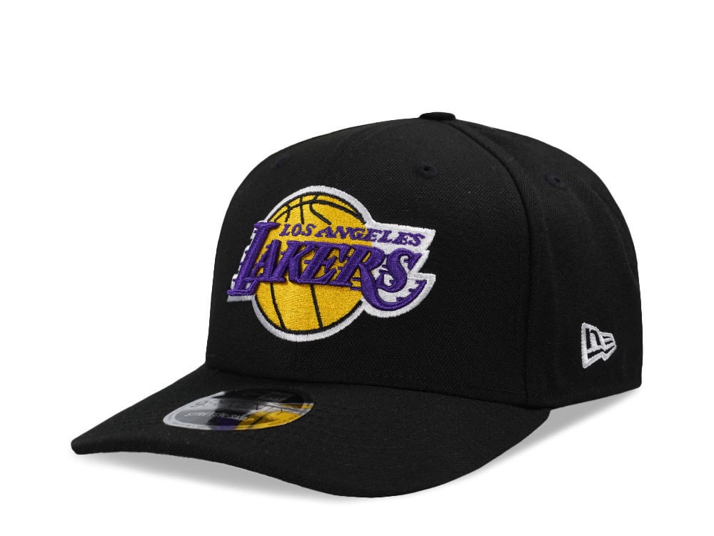 New Era Los Angeles Lakers Black Classic Edition 9Seventy Stretch Snapback Cap