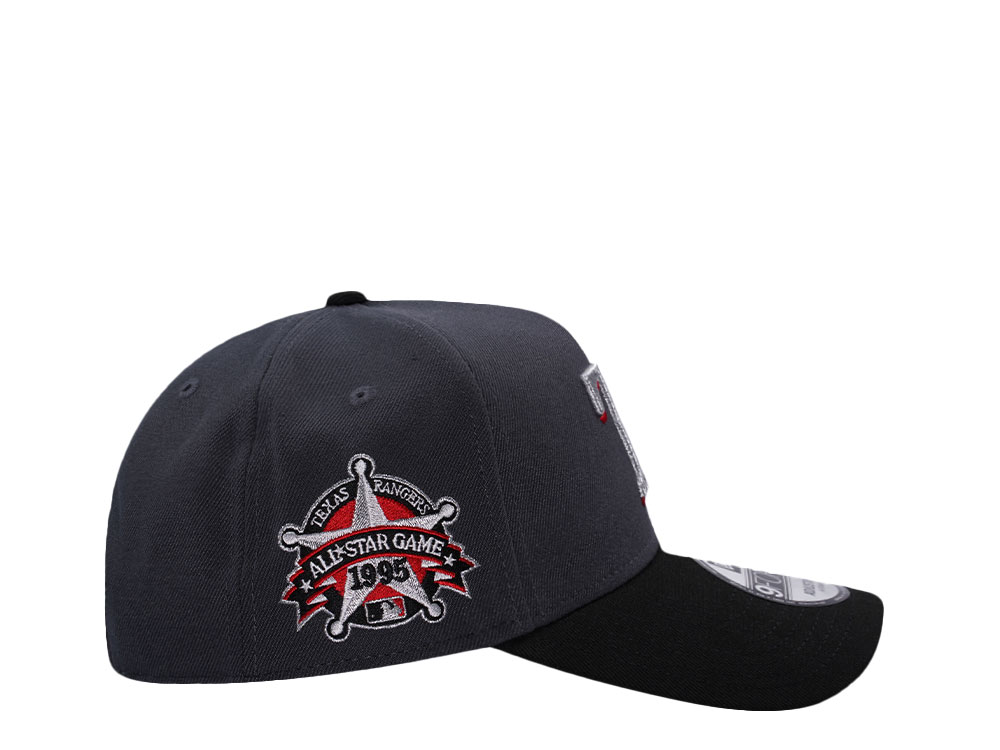 New Era Texas Rangers All Star Game 1995 Dark Gray Two Tone Edition 9Forty A Frame Snapback Cap