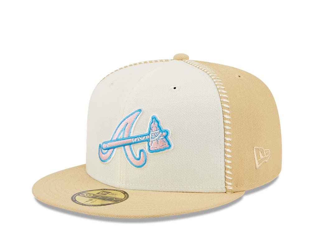 New Era Atlanta Braves Stitch 30th Anniversary Gold Edition 59Fifty Fitted Cap