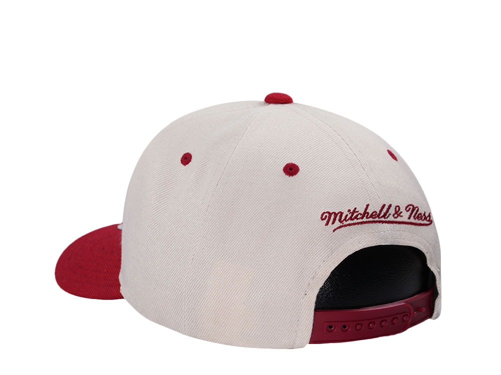Mitchell & Ness Miami Heat Chrome Two Tone Pro Crown Fit Snapback Cap