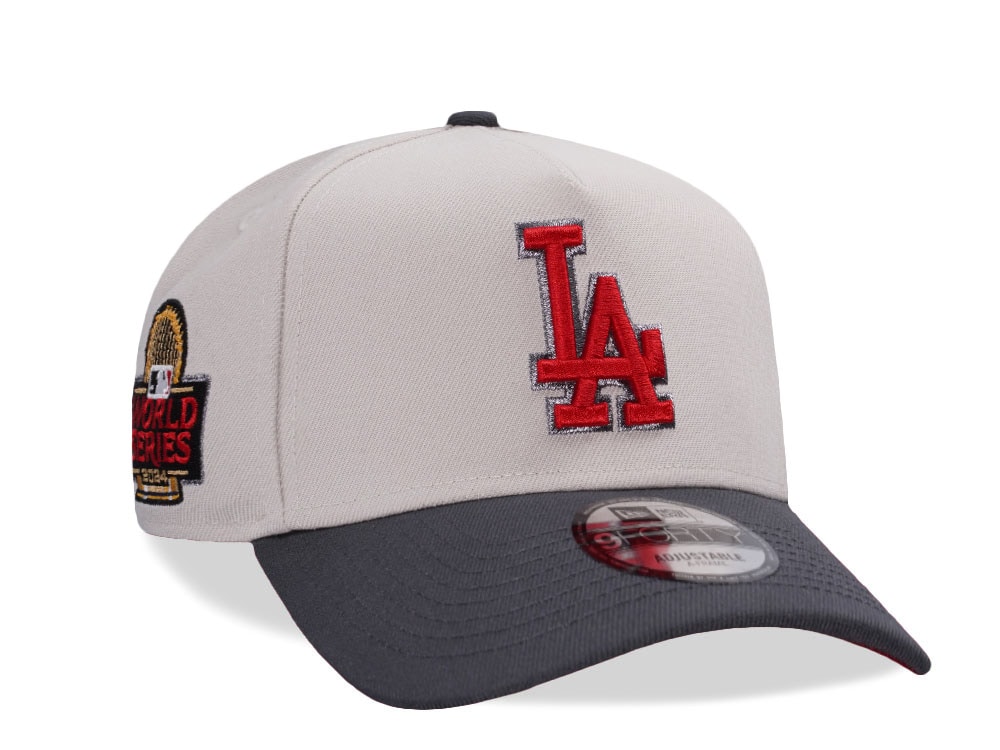 New Era Los Angeles Dodgers World Series 2024 Stone Flame Two Tone Edition 9Forty A Frame Snapback Cap