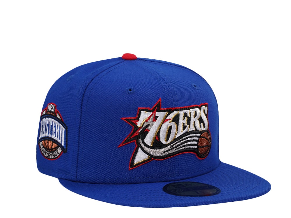 New Era Philadelphia 76ers Eastern Conference Blue Prime Edition 59Fifty Fitted Cap