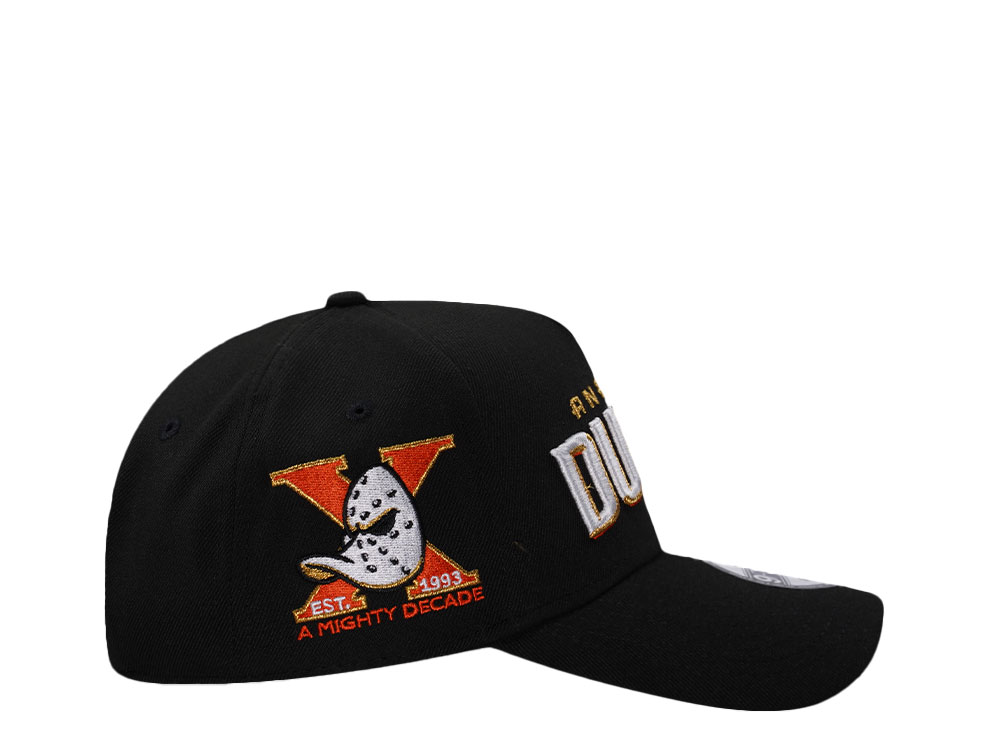 New Era Anaheim Ducks 10th Anniversary Black Prime Edition 9Forty A Frame Snapback Cap