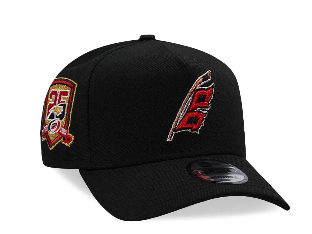 New Era Carolina Hurricanes 25th Anniversary Black Edition 9Forty A Frame Snapback Cap