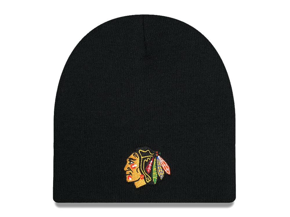American Needle Chicago Blackhawks Cuffless Black Pipot