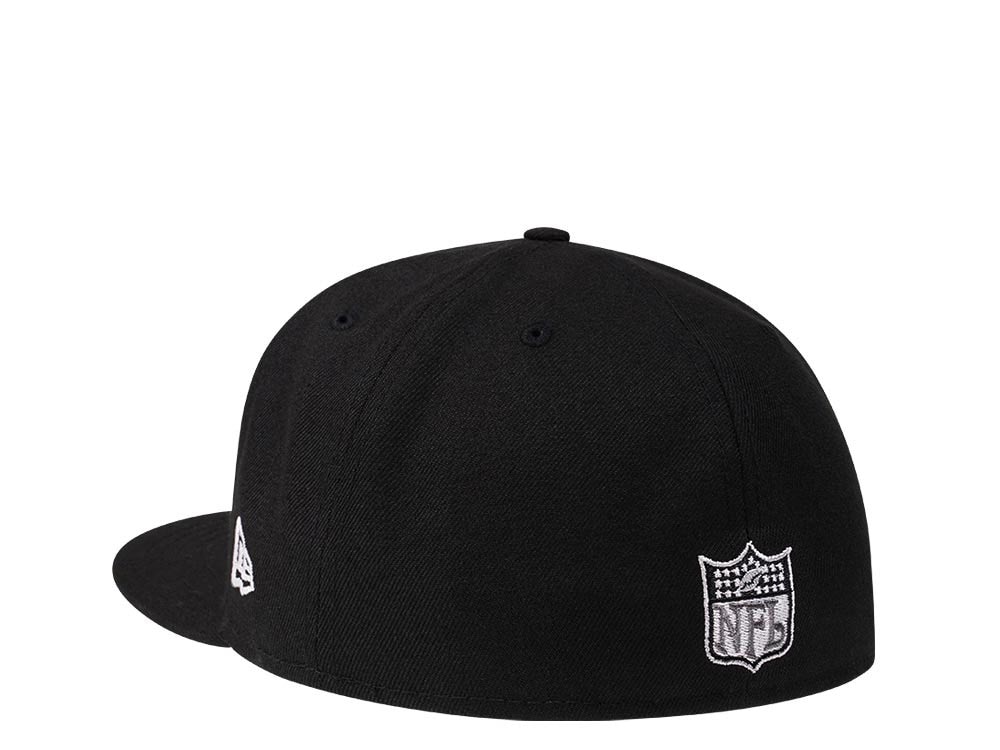 New Era Buffalo Bills Throwback Steel Black Edition 59Fifty Fitted Cap