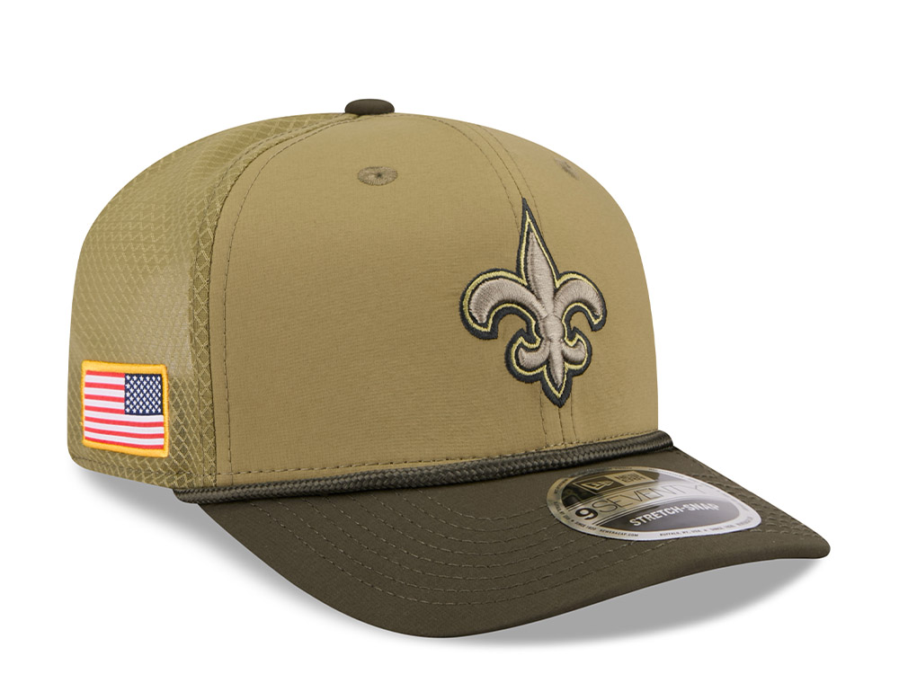 New Era New Orleans Saints Salute To Service 2025 9Seventy Snapback Cap