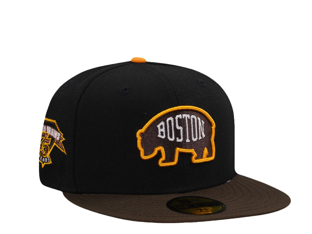 New Era Boston Bruins 75th Anniversary Walnut Two Tone Edition 59Fifty Fitted Cap