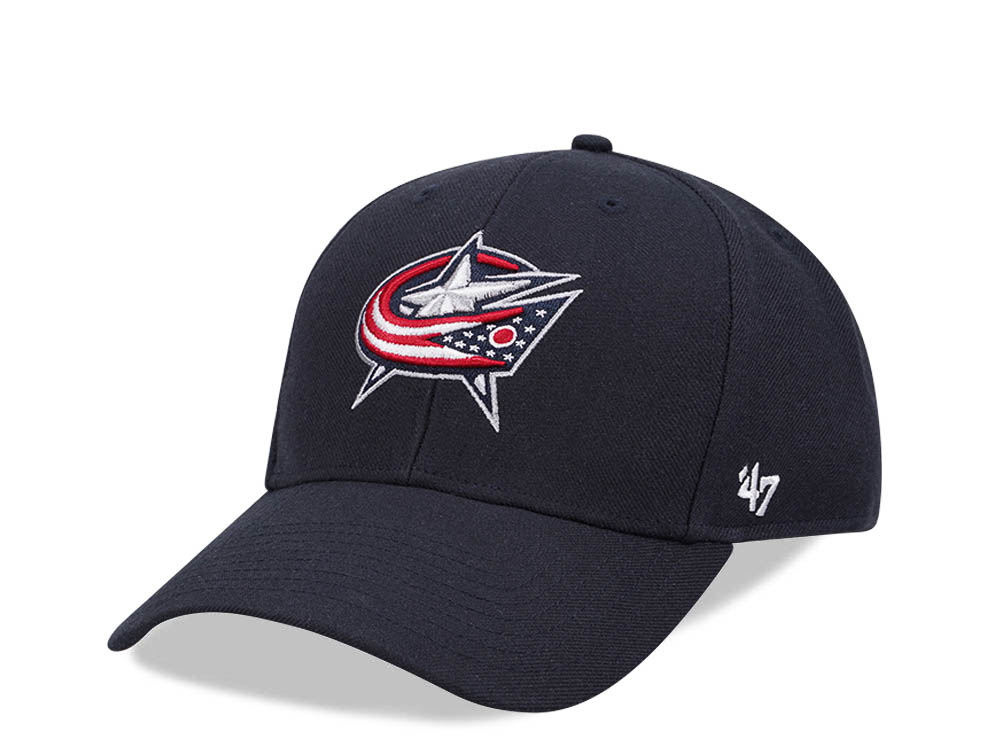 47Brand Columbus Blue Jackets Navy Ballpark MVP Snapback Cap