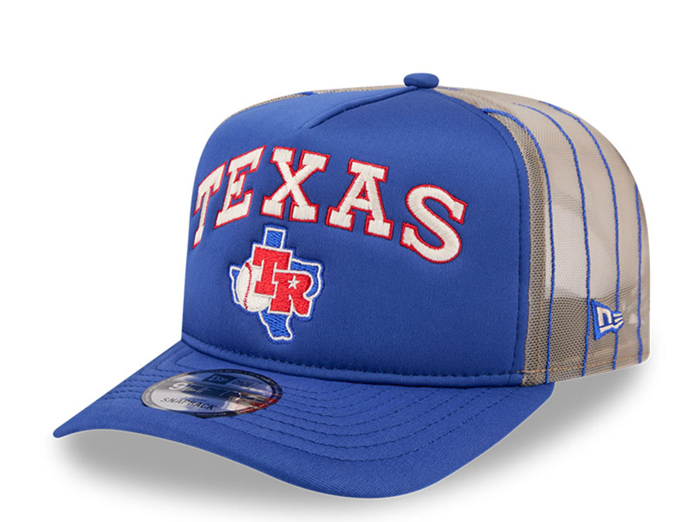 New Era Texas Rangers Arched 9Fifty A Frame Trucker Snapback Cap