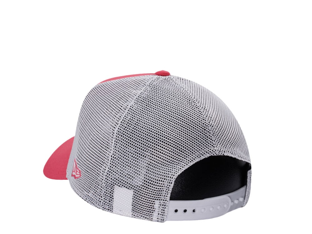 New Era Miami Heat Coral Pink Prime Edition 9Forty A Frame Trucker Snapback Cap