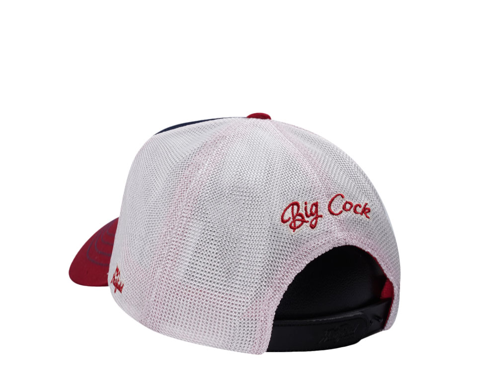 Hatfield Big Cock Navy White Trucker Snapback Cap