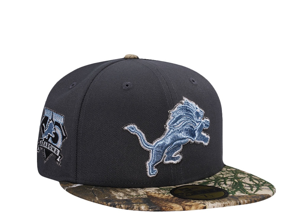 New Era Detroit Lions 75 Seasons Team Realtree Prime Edition 59Fifty Fitted Cap