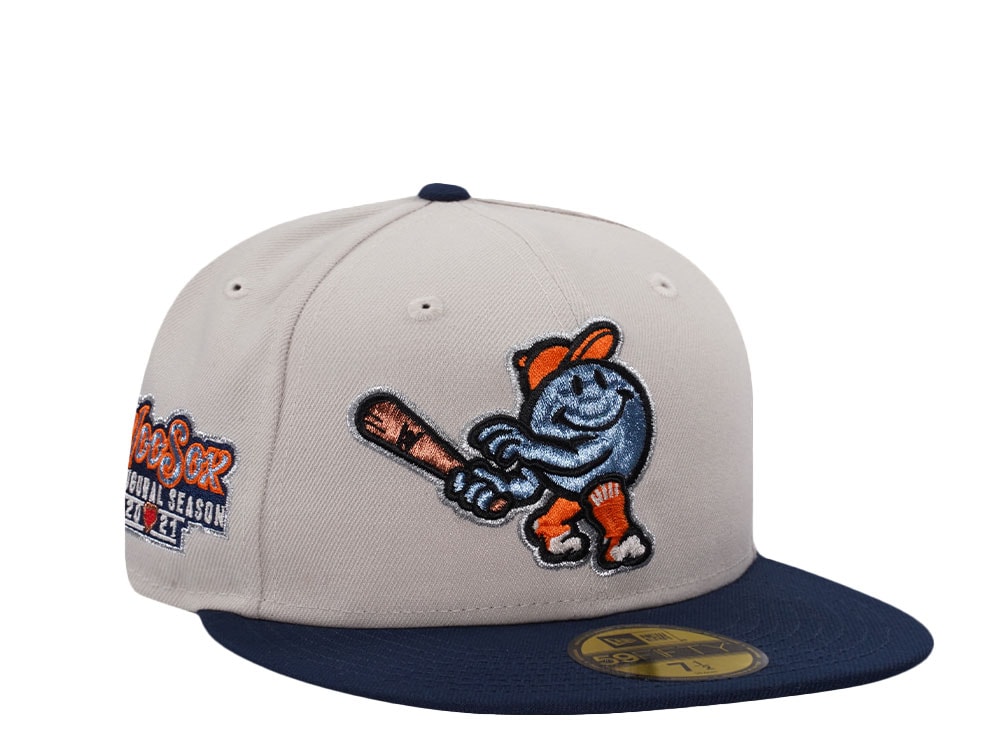 New Era Worcester Red Sox Inaugural Season Stone Two Tone Edition 59Fifty Fitted Cap