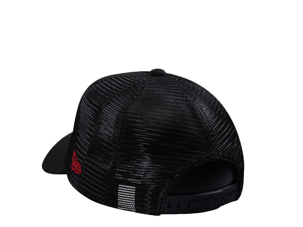 New Era Manchester United Fc Black Prime Edition 9Forty A Frame Trucker Snapback Cap
