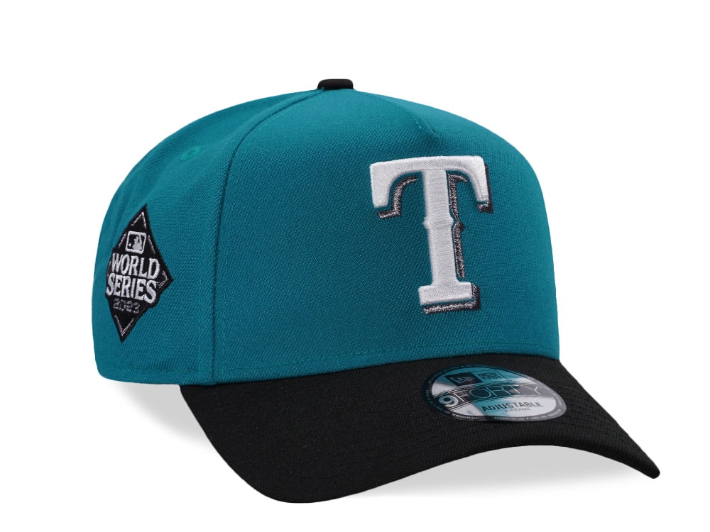 New Era Texas Rangers World Series 2023 Teal Two Tone Edition 9Forty A Frame Snapback Cap