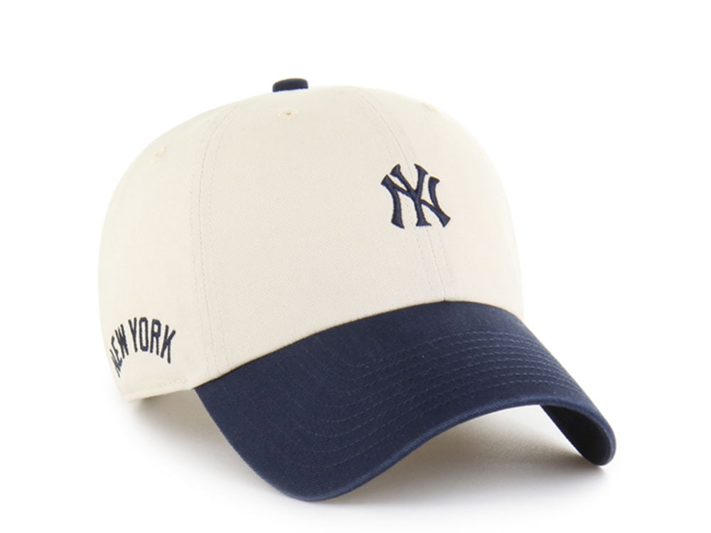 47 Brand New York Yankees Natural Base Runner Clean Up Strapback Cap