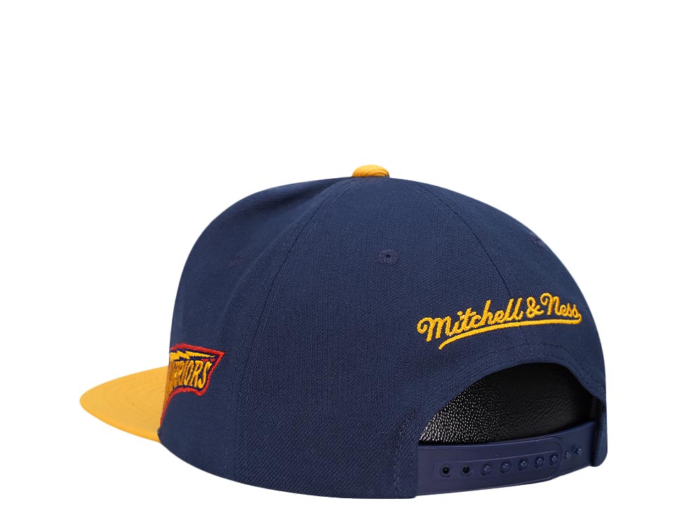 Mitchell & Ness Golden State Warriors Logo Blur Hardwood Classic Snapback Cap