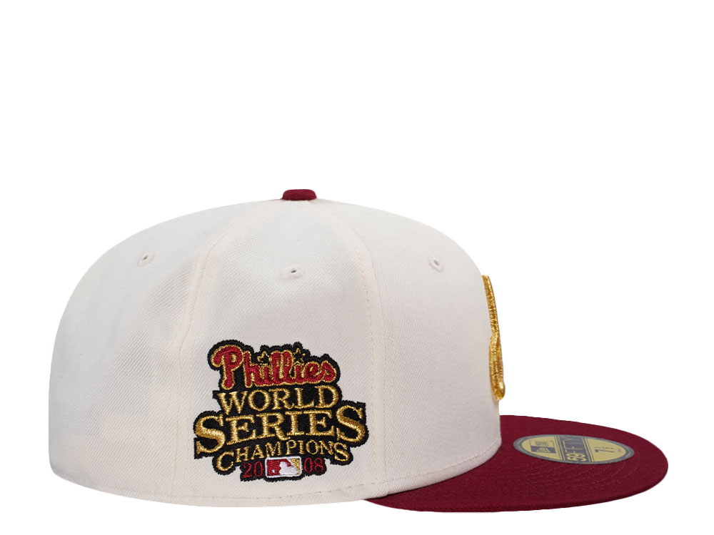 New Era Philadelphia Phillies World Series Champions 2008 Chrome Two Tone Edition 59Fifty Fitted Cap