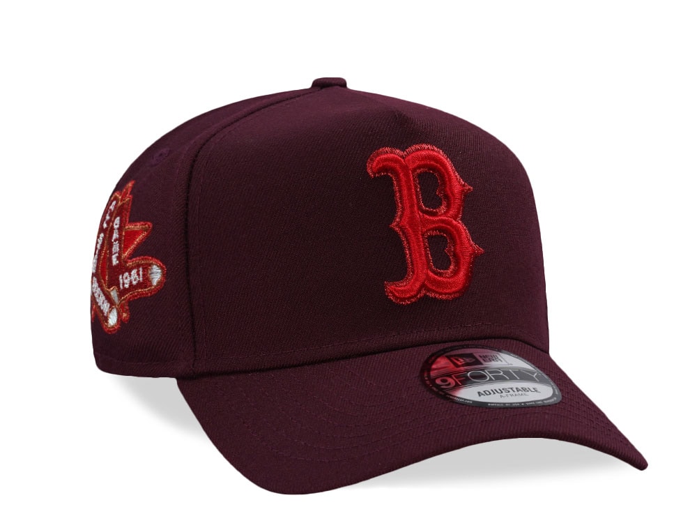 New Era Boston Red Sox All Star Game 1961 Maroon Prime Edition 9Forty A Frame Snapback Cap