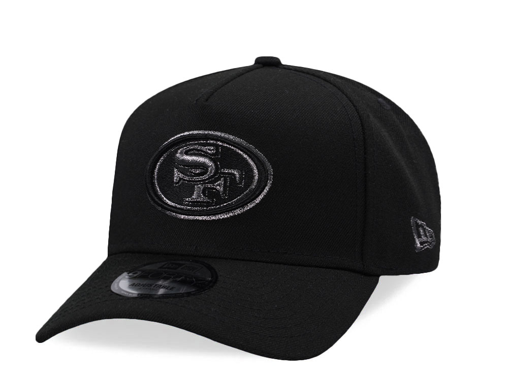 New Era San Francisco 49ers Classic Black Prime Edition 9Forty A Frame Snapback Cap