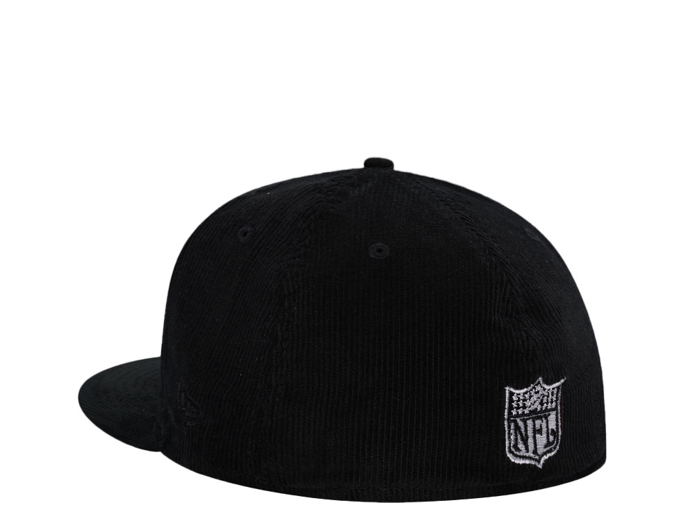New Era Atlanta Falcons Black Cord Throwback Edition 59Fifty Fitted Cap