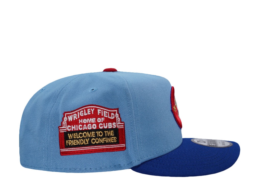 New Era Chicago Cubs Wrigley Field Sky Blue Two Tone Edition 9Fifty A Frame Snapback Cap
