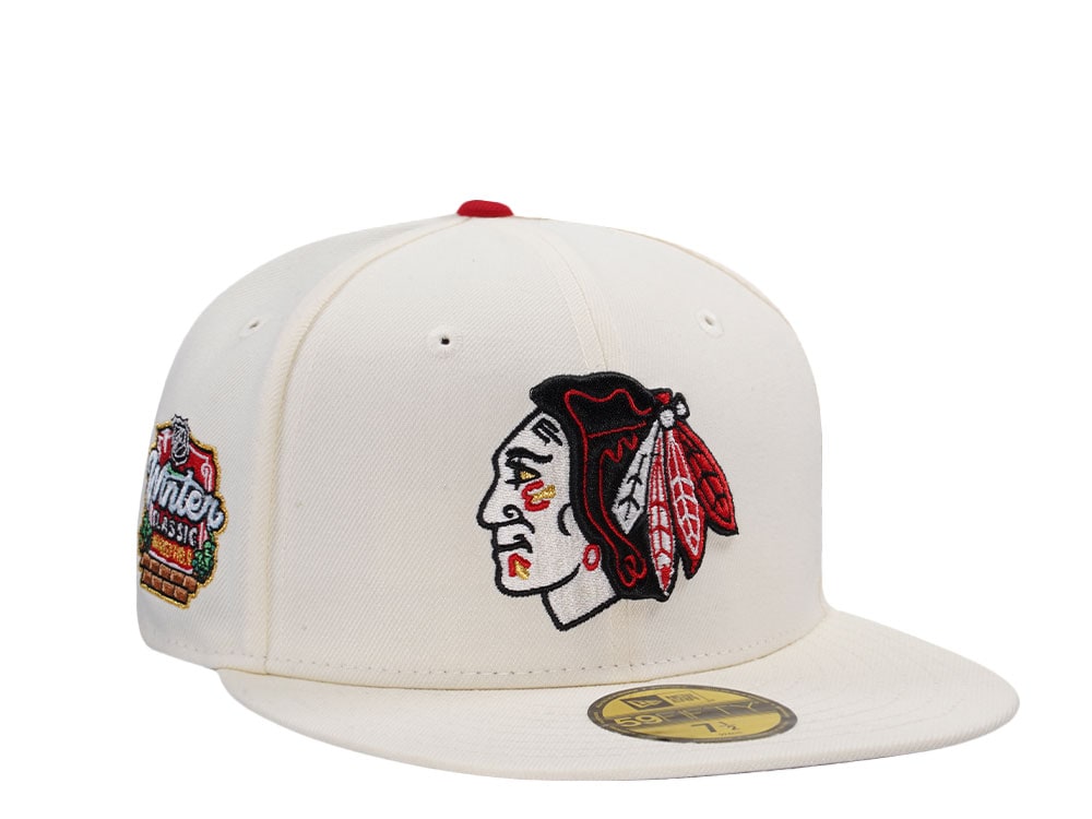 New Era Chicago Blackhawks Winter Classic Wrigley Field Chorme Prime Edition 59Fifty Fitted Cap
