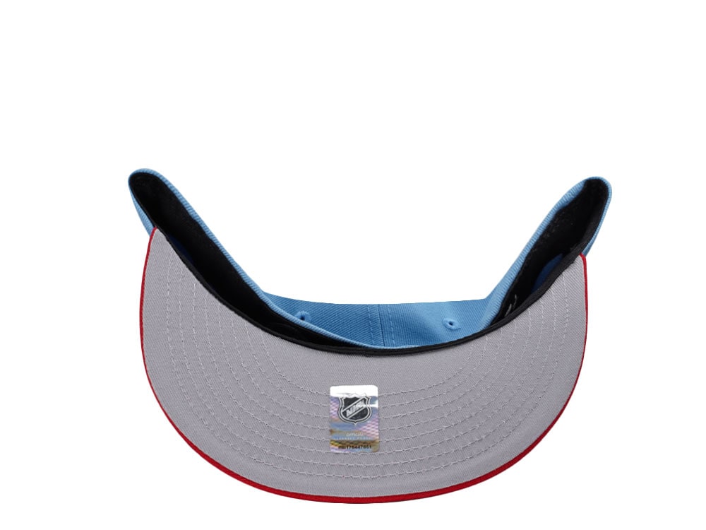 New Era Chicago Blackhawks 75th Anniversary Sky Blue Two Tone Edition 59Fifty Fitted Cap