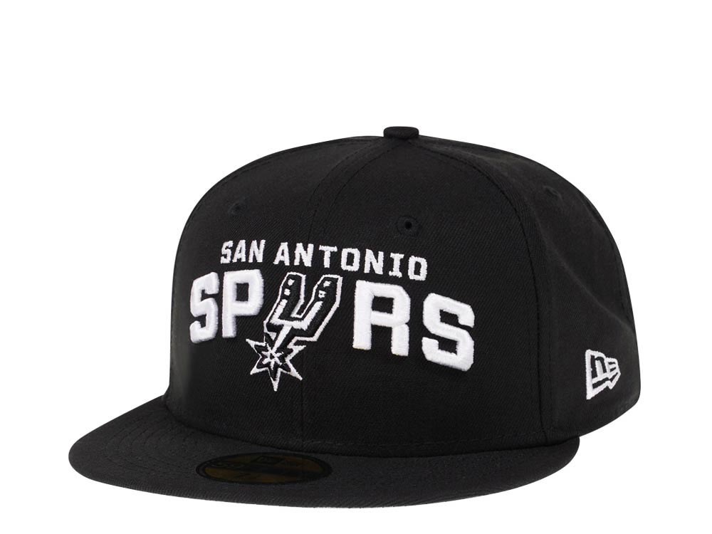 New Era San Antonio Spurs Black Script Edition 59Fifty Fitted Cap