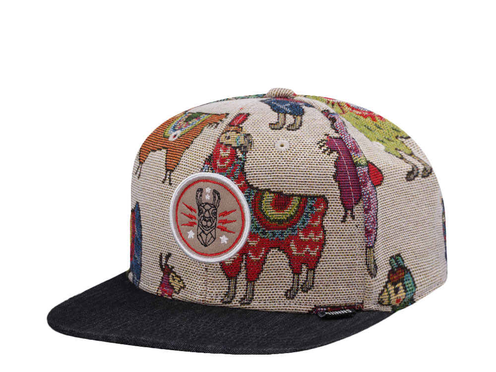 Djinns Lama Linen 6 Panel Snapback Cap