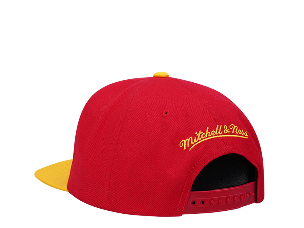Mitchell & Ness Atlanta Hawks Team Two Tone 2.0 Red Snapback Cap