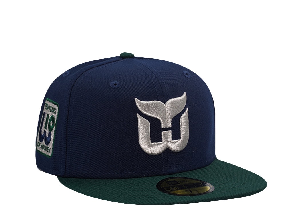 New Era Hartford Whalers 10th Anniversary Navy Two Tone Edition 59Fifty Fitted Cap