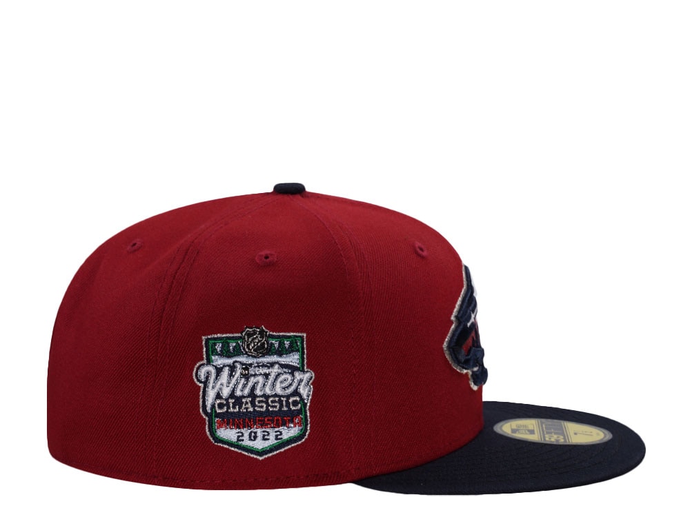 New Era Minnesota Wild Winter Classic 2022 Red Two Tone Edition 59Fifty Fitted Cap