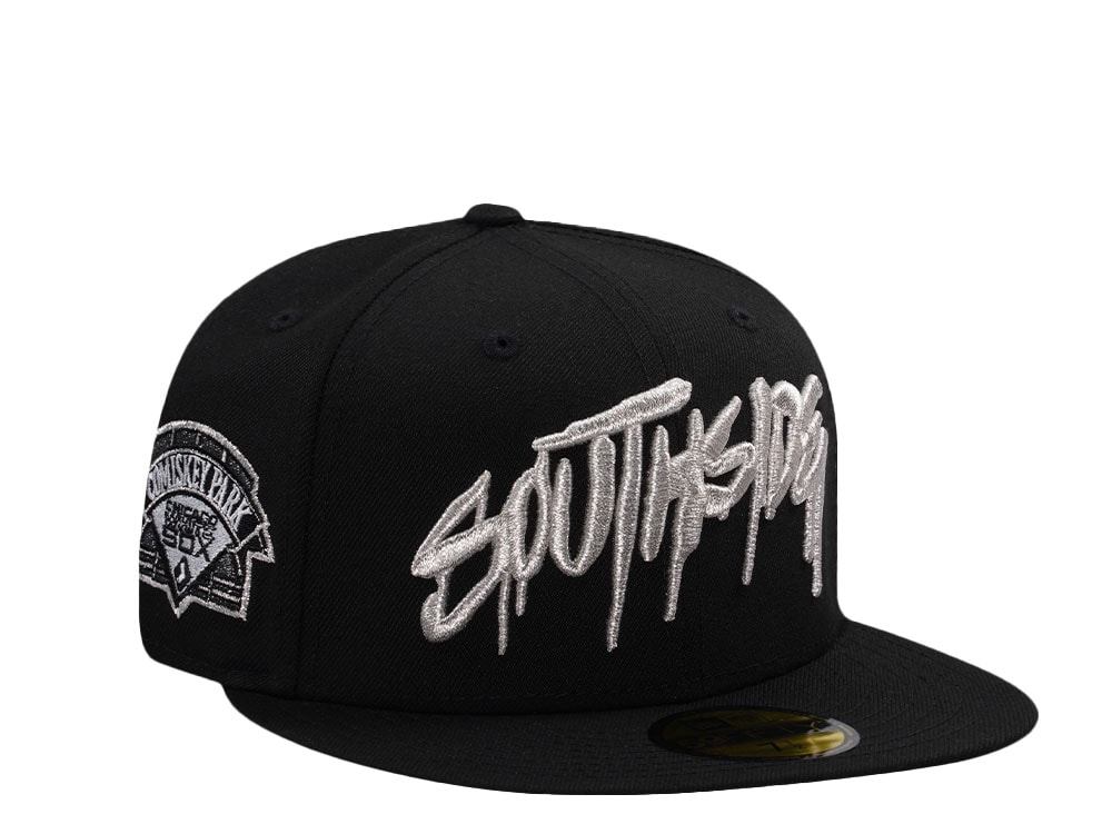 New Era Chicago White Sox Comiskey Park Black Prime Edition 59Fifty Fitted Cap