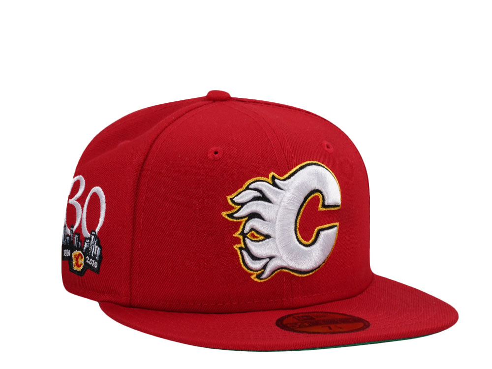 New Era Calgary Flames 30th Anniversary Red Throwback Edition 59Fifty Fitted Cap