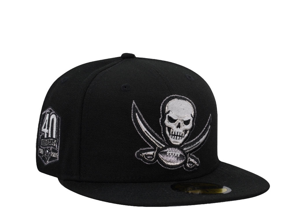 New Era Tampa Bay Buccaneers 40th Seasons Glow Black Prime Edition 59Fifty Fitted Cap
