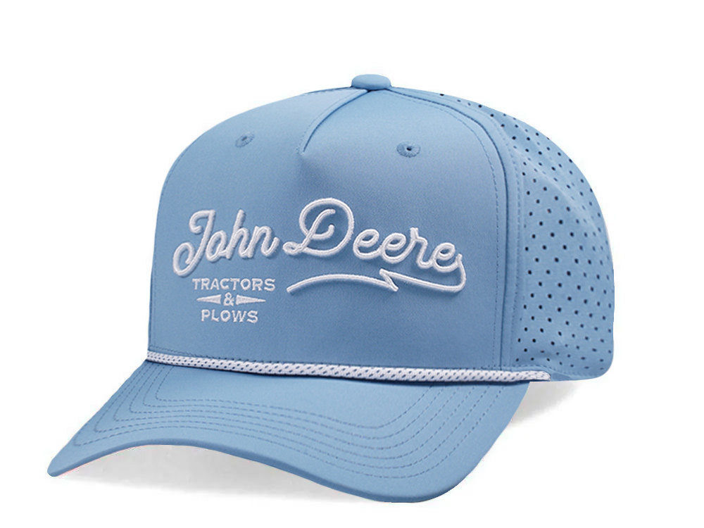 John Deere Nylon Rope Golf Indigo Trucker Snapback Cap