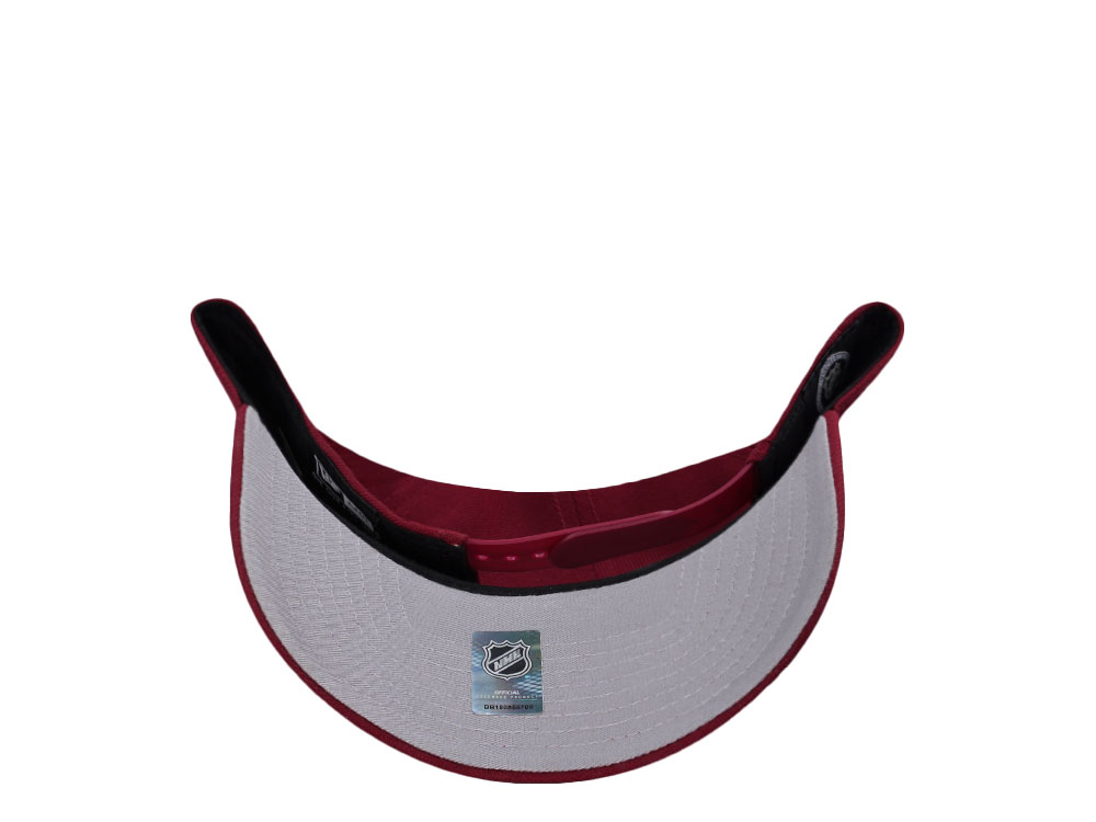 New Era New York Rangers 100th Anniversary Cardinal Red Prime Edition 9Forty A Frame Snapback Cap