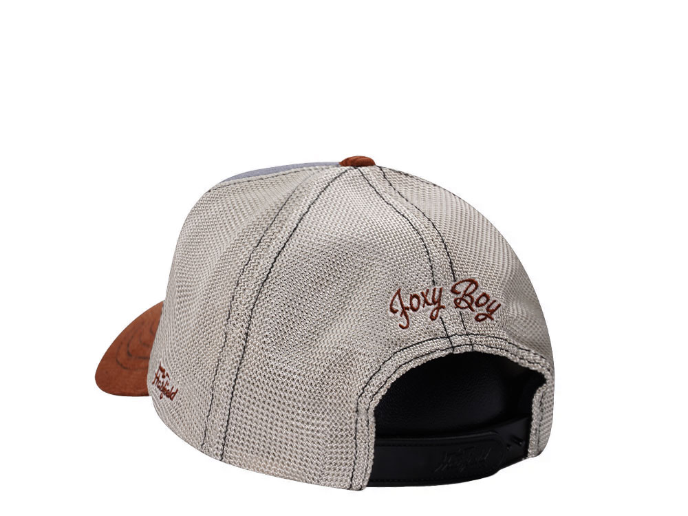 Hatfield Foxy Boy Gray Brown Trucker Snapback Cap