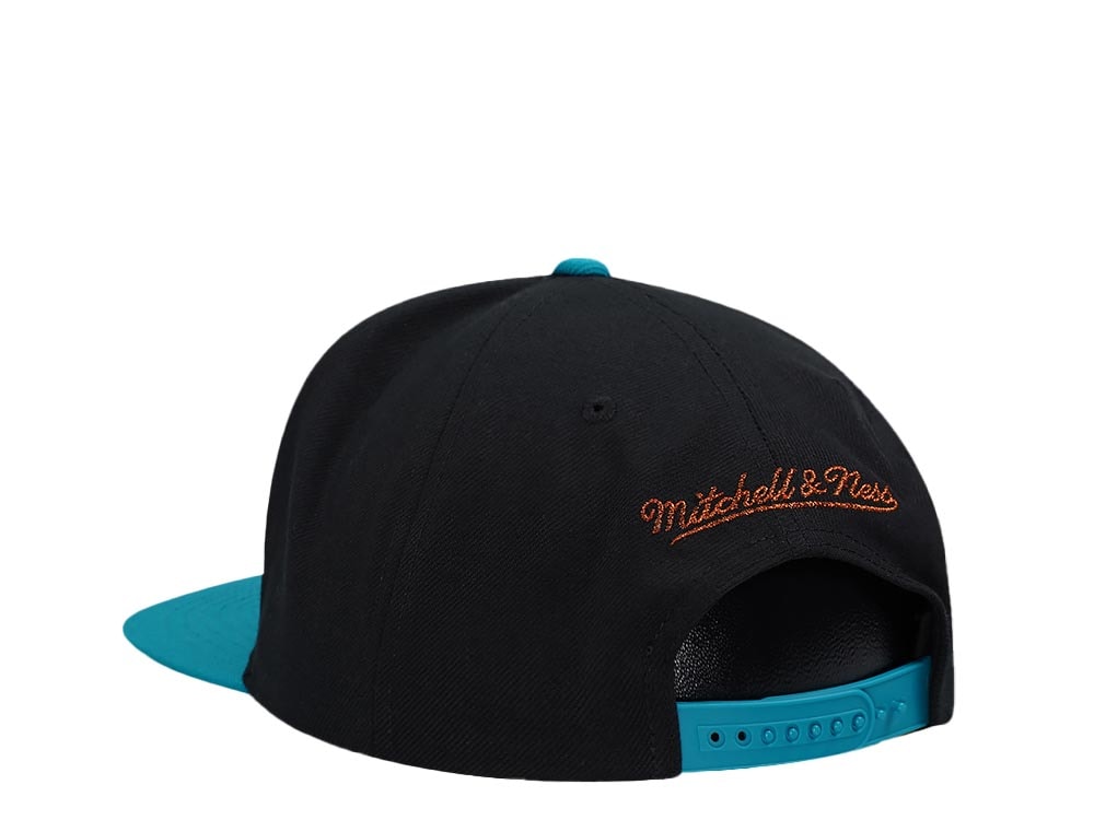Mitchell & Ness Toronto Raptors 20th Anniversary Make Cents Black Two Tone Hardwood Classic Snapback Cap