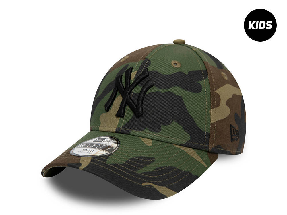 New Era New York Yankees Camo Kids 9Forty Strapback Cap