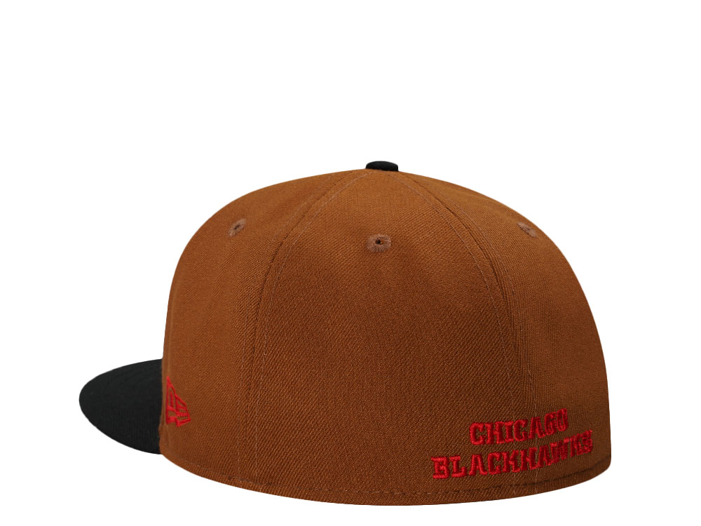 New Era Chicago Blackhawks Bourbon Two Tone Edition 59Fifty Fitted Cap