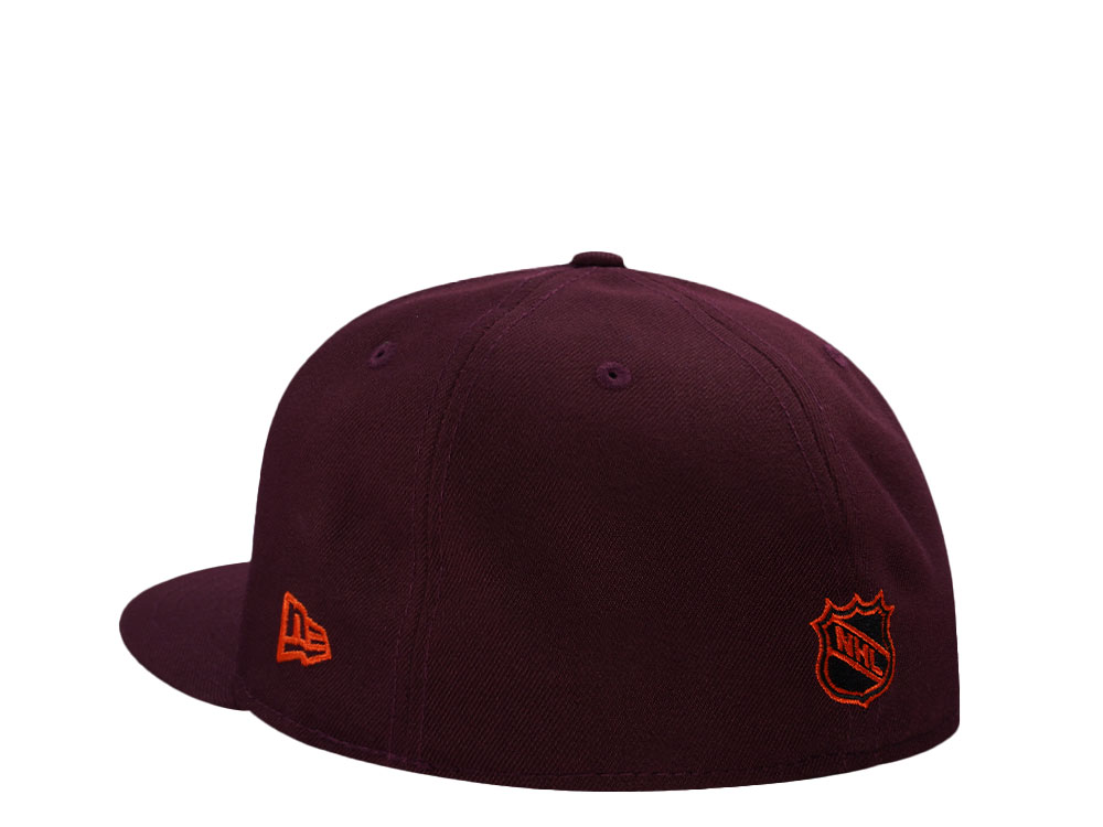 New Era Hartford Whalers 10th Anniversary Maroon Prime Edition 59Fifty Fitted Cap