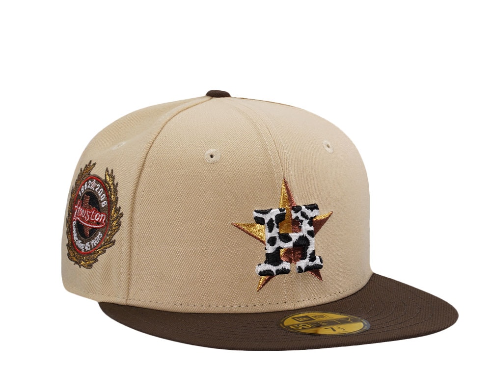 New Era Houston Astros 45th Anniversary Vegas Gold Two Tone Edition 59Fifty Fitted Cap