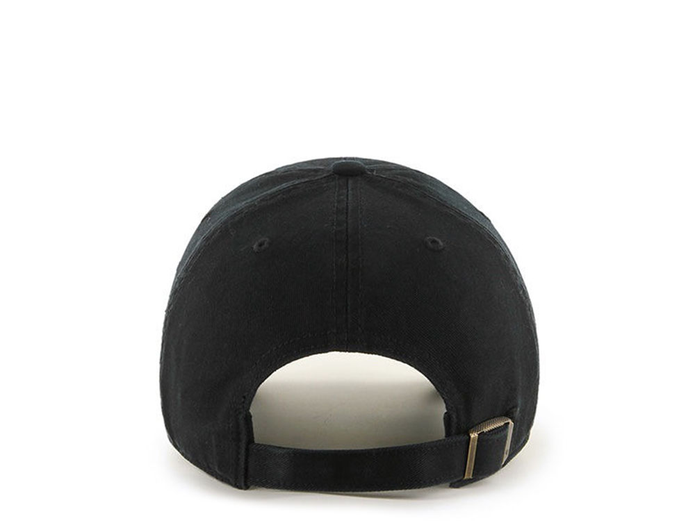 47Brand Boston Red Sox Clean Up All Black Strapback Cap